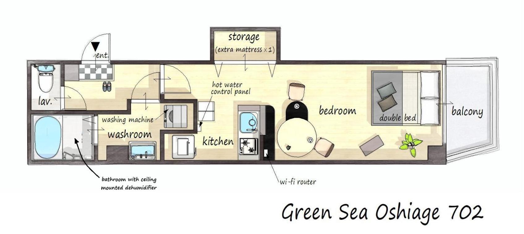 Green Sea Oshiage Tokyo prefektur Exteriör bild